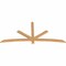 Ekena Millwork Alberta Smooth Timber Gable Bracket, Western Red Cedar, 84"W x 38"H x 1 1/2"D x 3 1/2"F, 11/12 Pitch GBW084X38X0204ALB00SWR - alternate 3